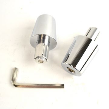 Stuurbalansgewichtset chroom Gilera Runner 50-125-180cc/Vespa Primavera-Sprint/universeel DMP