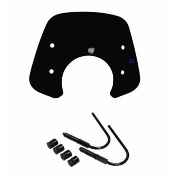 Windscherm laag glans zwart Vespa GTS 125-300 2019-mei 2022