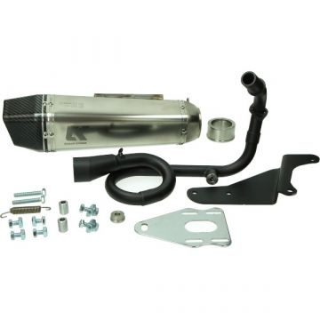 Uitlaat Turbokit GP PRO carbon Vespa Primavera / Sprint 50 takt 2V <-2017