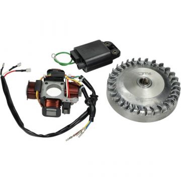 Ontsteking 12V compleet ombouw electronisch set 805 gram vliegwiel Vespa-Gilera Ciao/Citta/SI/Bravo/Boxer/Boss/Grillo BGM666ci2s BGM