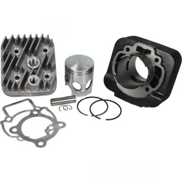 Cilinder met cilinderkop Piaggio 50cc 2-takt AC 70cc diameter 48mm 6 spoelpoorten DR