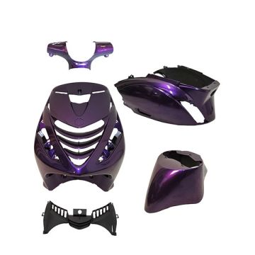 Kappenset SP look Piaggio Zip 2000→50cc 2/4-takt BWM Twilight purple EVO-1 DMP 5-delig