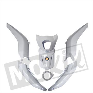 Kappenset BYE BIKE wit/frost white 6-delig