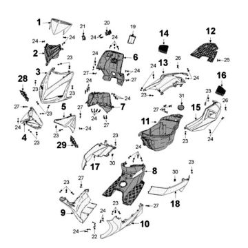 LH FLOOR BOARD (PAINTED) origineel-778062H5peu