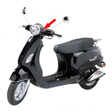 Koplampspoiler China LX/Napoli/ Znen/VX-50 zwart