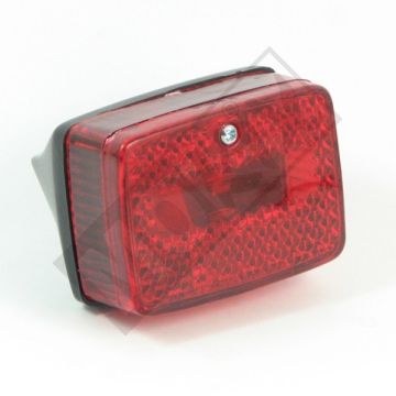 Achterlicht Puch Maxi klein model zwart/ rood