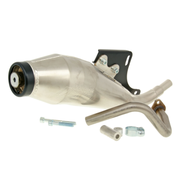 Uitlaat Tecnigas GP4 (CE keur) 50cc 4 Takt China GY6/Kymco Agility/Filly/Like/New Dink/People/Sento/Super 8/Vitality/V-Clic/Baotian BT49QT-BT50QT/Citystar/Dolce Vita/Speedy/Jet/Old Classic/Sanremo/CX 