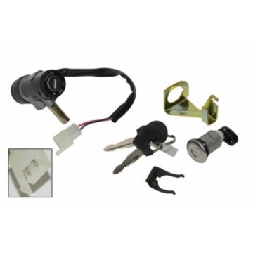 Contactslot set compleet met buddyslot en bevestiging SYM Cello/Allo 50-125cc 