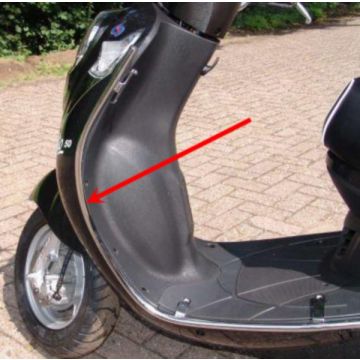 Sierbeugel / Valbeugels/sierbeugelset voorzijde SYM Mio chroom DMP
