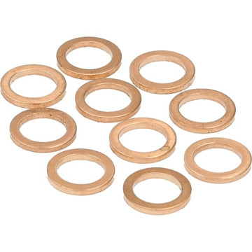 Ring koper 10x14mm 10 stuks