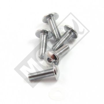 SCHROEFSET M5x16 HEX+NYL. 5st CP