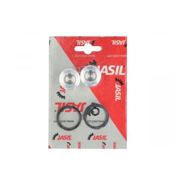 Remklauw zuigerset (revisieset) 25x27mm type AJP onder andere Rieju MRX-RS2 voorzijde Jasil