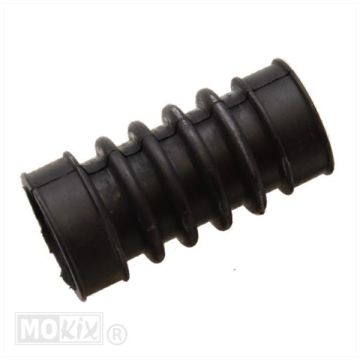 Aanzuigrubber carburateur (32mm)-luchtfilter (28mm) Zundapp Bing vierkant/Mikuni 20mm met trapas (lengte 80mm)