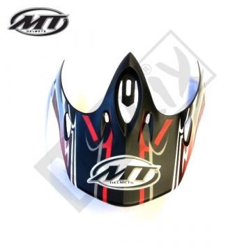 Helmklep X-torm zwart/chroom