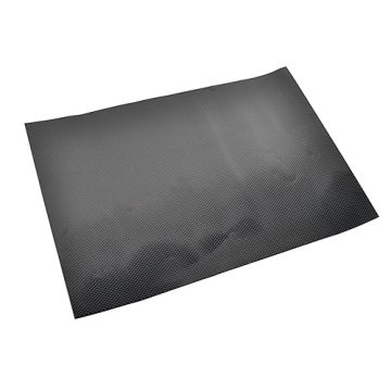 Stickervel carbon glans 25x35cm zwart