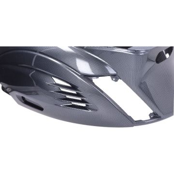 Kappenset 5-delig carbon glans Piaggio Zip 2000-> 2/4-takt model SP RS-1 air (roosters in achterbeplating open)