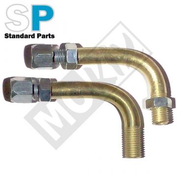 Gasstelbocht set (2 stuks)carburateur Dellorto PHBG 15-21mm SP