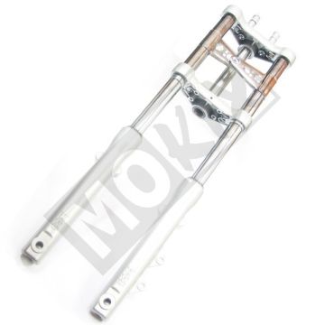 Voorvork Tomos Revival grijs/chroom schijfem EBR