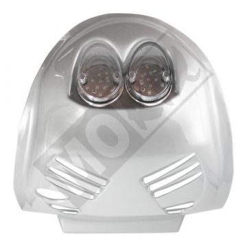 Underseat / beschermplaat onder Keeway/Cpi +achterlicht led grijs Mtkt
