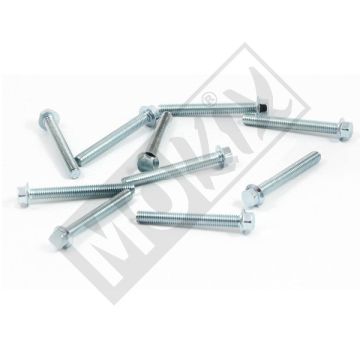 Flens bouten M6x50mm lengte (SW10) blank 10 stuks onder andere frame