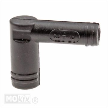 Bougie dop siliconen 2t 7mm 4.0/12mm zwart
