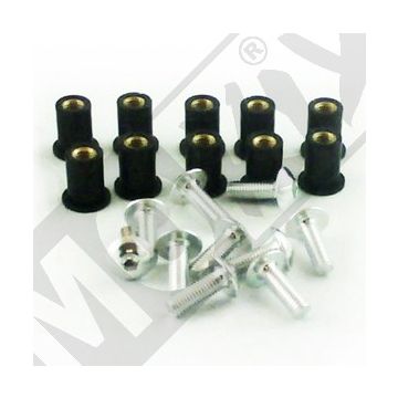 PLUGSET M5 ALU/RAWL PLUG    10st