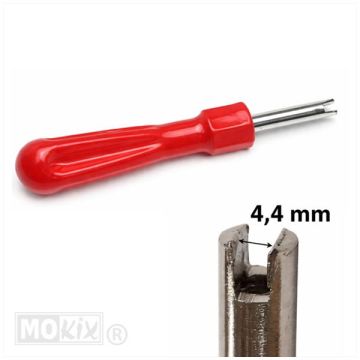 Ventiel uitdraai/indraai sleutel gereedschap universeel 4.4mm Ttoolz