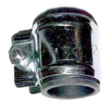 Uitlaatklem-verbindingsstuk bocht 28mm met rubber universeel binnendiameter 28-30mm Silex