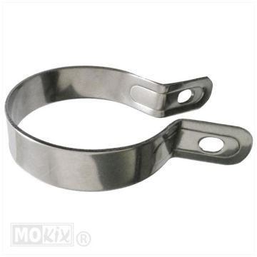 Uitlaatklem universeel rond 64mm roestvrij staal