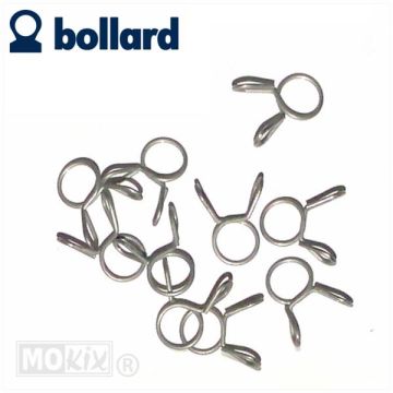 Benzineslang klem/Mickey clip enkel 7.1mm 10 stuks