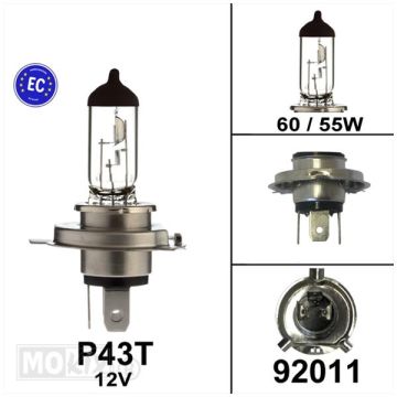 Lamp H4 P43t 12V 60/55W