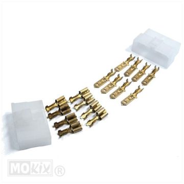 CONNECTOR STEKKER PLUGSET 8 PINS 18delig ELEC