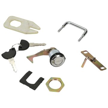 Slot/reparatie set compleet voor topkoffer (rond slot) KXM Grande Retro