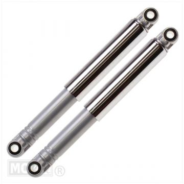 Schokbreker set 290mm Classic grijs/chroom IMCA