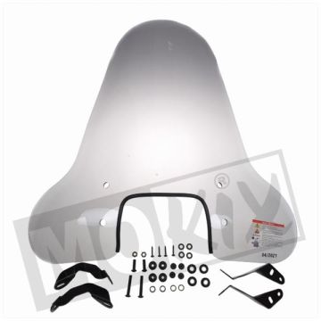 Windscherm hoog smoke AGM VXS/Riva Sport/Benson S/Napoli S/Riva Sport/Touring S/Rivalux/Felice S/VXL/SXL/Lux S
