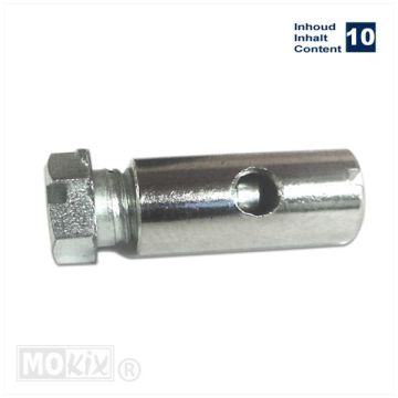 Schroefnippel binnenkabel 6mm dikte/14mm lengte universeel 10 stuks Bollard