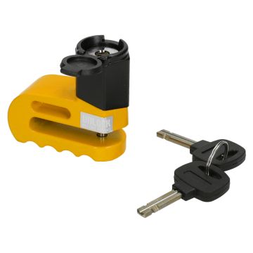 Schijfremslot compact 5.5mm pendikte geel MKX