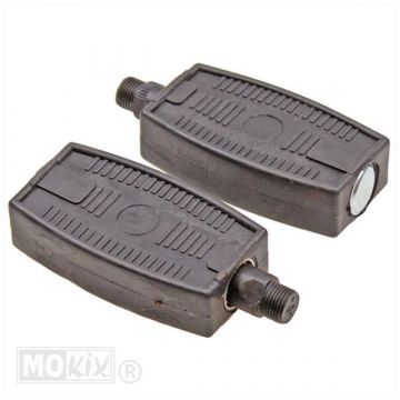 Trapperset Peugeot 103 /MBK/Solex 14x125 kunstof zwart