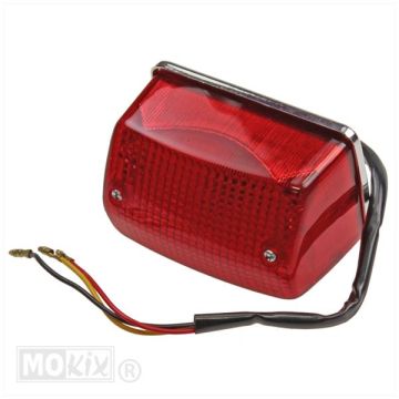 Achterlicht Honda Wallaroo/PK50  chroom compleet CE-keur (BAY15D 12V 21/5W) Elec