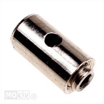Gasnippel schroefnippel universeel 5x10mm, deze nippel is 3mm langer dan standaard