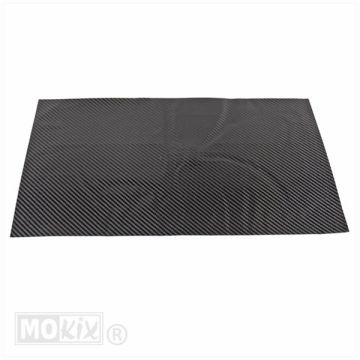 STICKERVEL CARBON 50x35cm MAT ZWART
