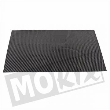 STICKERVEL CARBON 50x35cm MAT ZWART