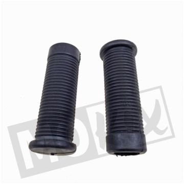 Voetsteun-rubber tomos/Kreidler zwart set