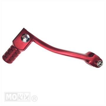 Schakelpedaal Minarelli AM6 aluminium rood Supertec