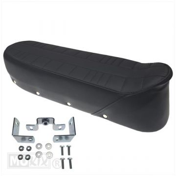 Buddyseat universeel Kreidler/ Zundapp denfeld zwart (met bevestigingsmateriaal)