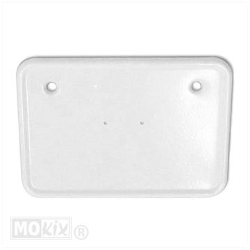 Kentekenplaathouder middel wit