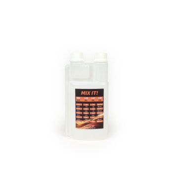Oliemaatbeker doseerfles BGM PRO 500ml met doseerkamer (25ml) en twee sluitingen