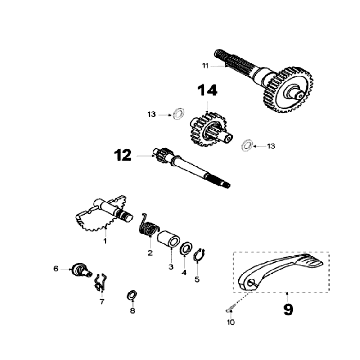 Vertanding - Kickstarter Peugeot Speedfight 3 50 2-takt AC Grijs