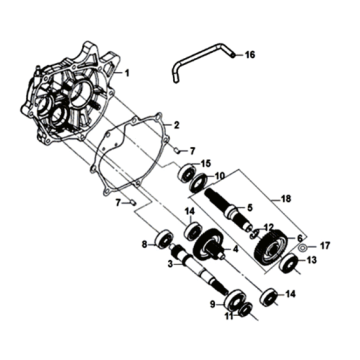 Aandrijfassen Sym Orbit III 125I E4