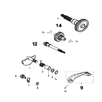 Vertanding - Kickstarter Peugeot Speedfight 3 50 2-takt LC